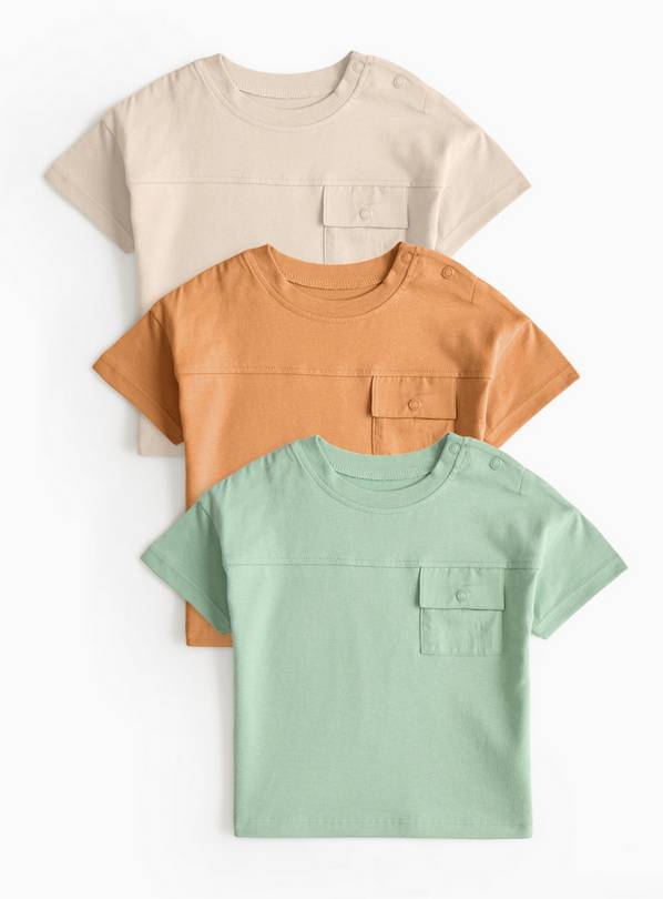 Pocket T-Shirts 3 Pack 12-18 months